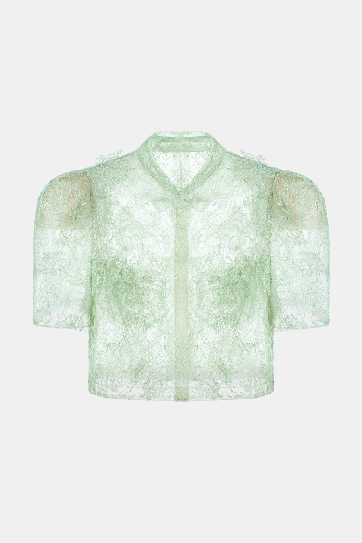 Flowering Girl Women Elsea Lace Top & Mini Skirt Set - Green