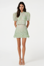Flowering Girl Women Elsea Lace Top & Mini Skirt Set - Green