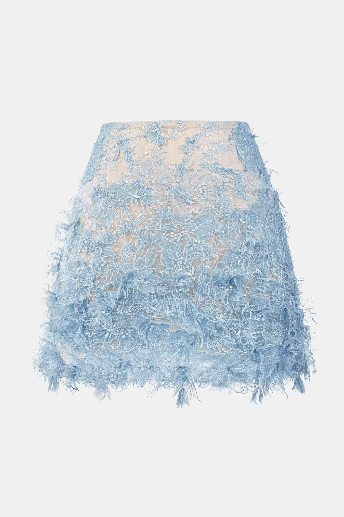 Flowering Girl Women Elsea Lace Top & Mini Skirt Set - Blue