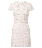 Flowering Girl Women Embellished Bouclé Minidress
