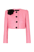 Flowering Girl Women Emory Leather Embellished Cropped Jacket