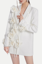 Flowering Girl Women Enira Floral Fringe Blazer