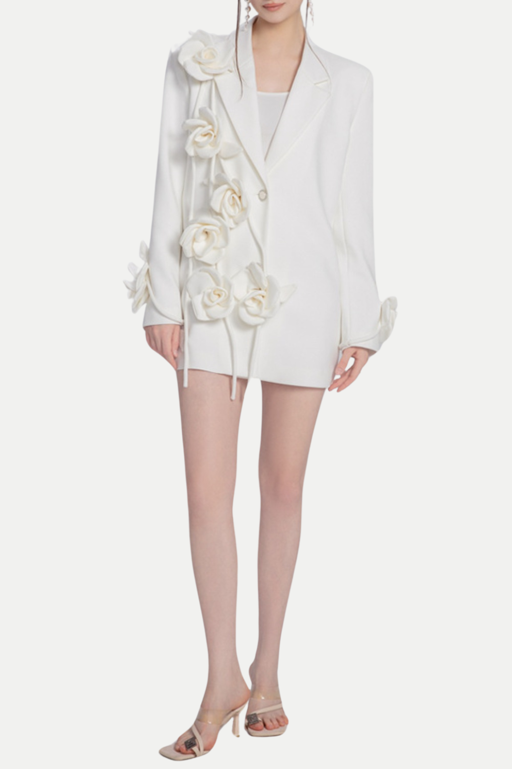 Flowering Girl Women Enira Floral Fringe Blazer