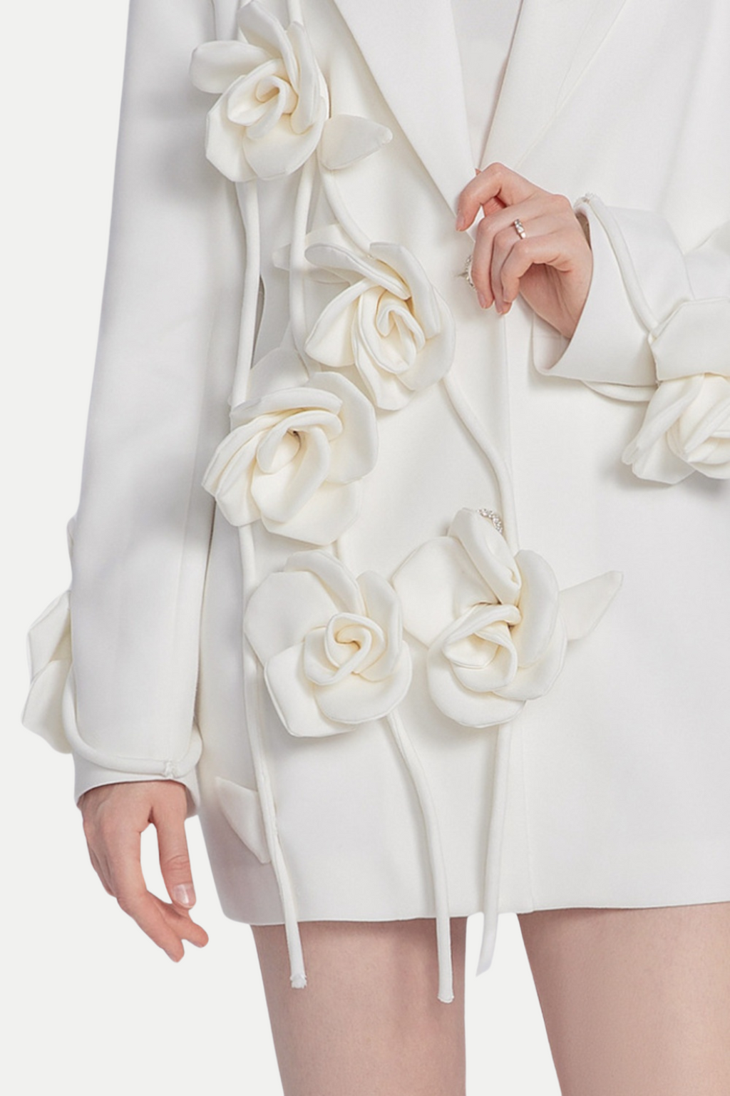 Flowering Girl Women Enira Floral Fringe Blazer
