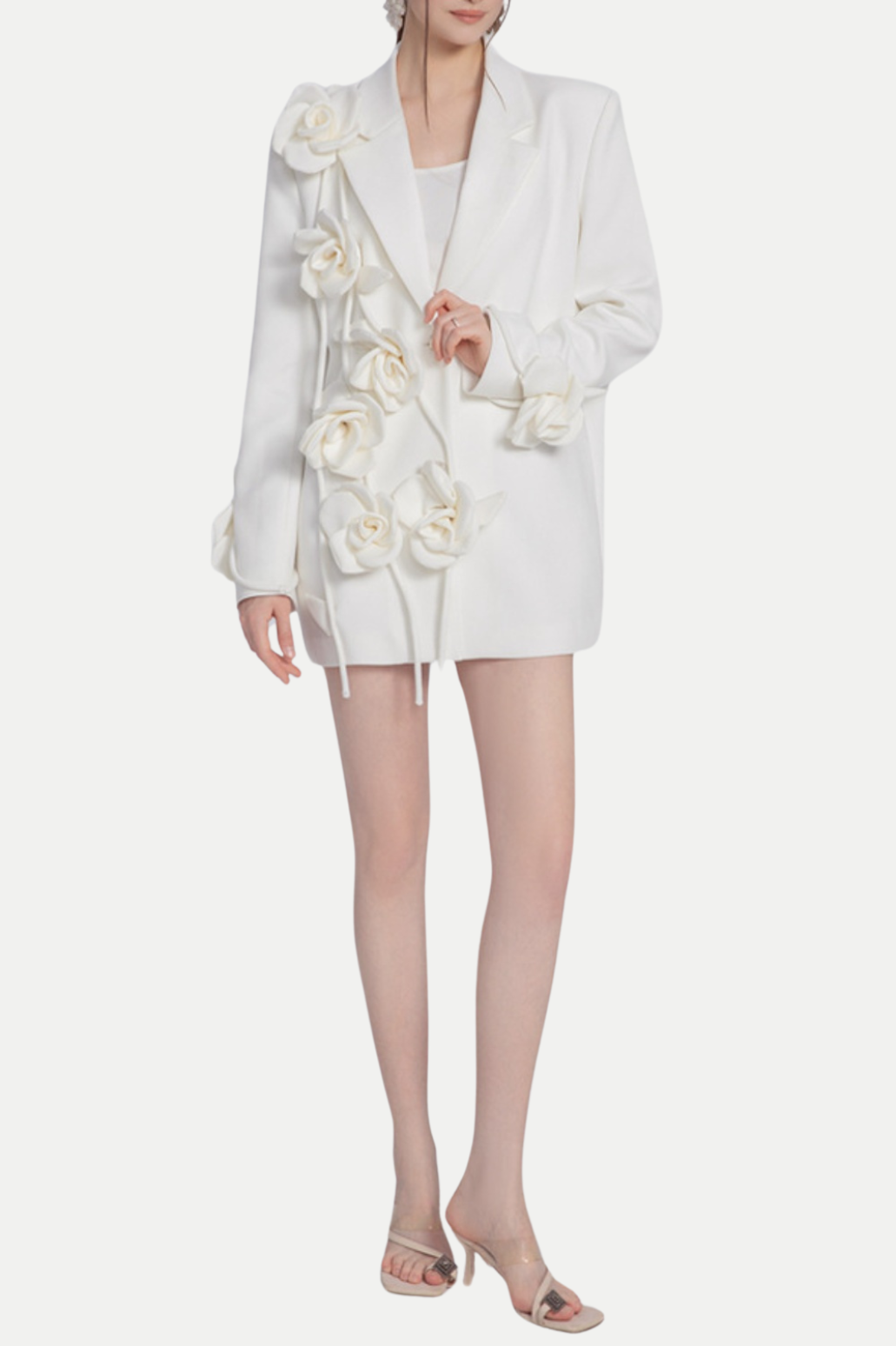 Flowering Girl Women Enira Floral Fringe Blazer
