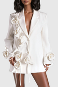 Flowering Girl Women Enira Floral Fringe Blazer