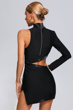Flowering Girl Women Evelyn One Shoulder Cutout Mini Bandage Dress