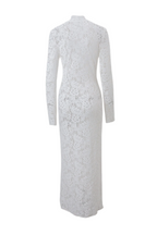 Flowering Girl Women Lace Up Split Midi Dress