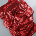 Flowering Girl Women RED FLORAL-EMBELLISHED SEQUINED MINI DRESS