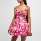 Flowering Girl Women Floral Mini Dress
