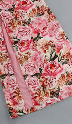 Flowering Girl Women Floral Design Two Piece Set In Pink