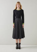 Flowering Girl Women Fara Black Multi Knitted Dress