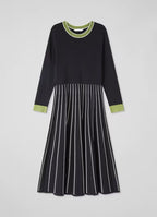 Flowering Girl Women Fara Black Multi Knitted Dress