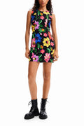 Flowering Girl Women Floral Mini Dress