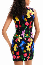 Flowering Girl Women Floral Mini Dress