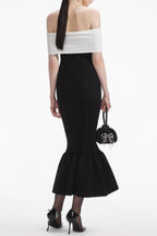 Flowering Girl Women Freder Off Shoulder Bow Midi Dress