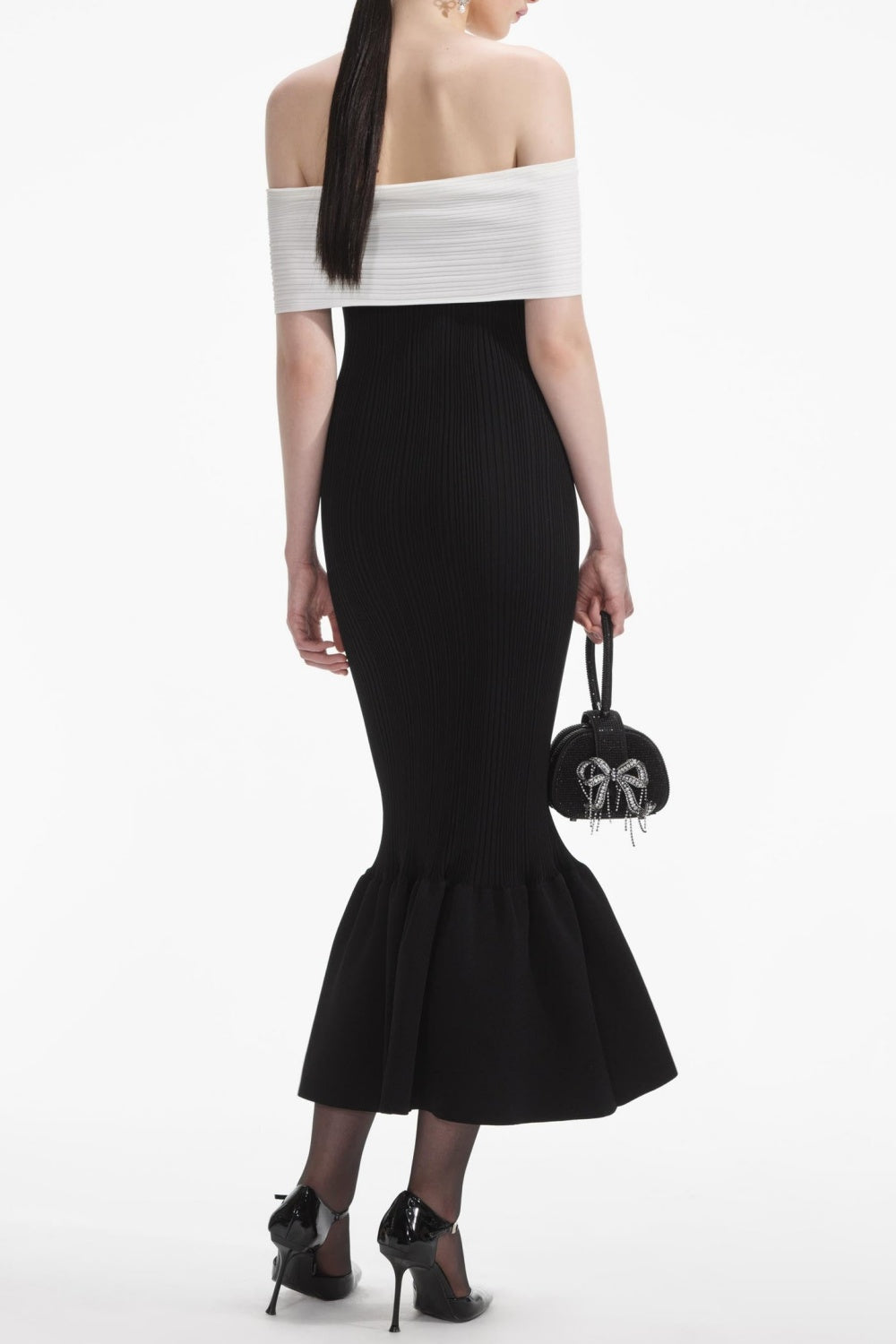 Flowering Girl Women Freder Off Shoulder Bow Midi Dress