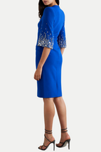 Flowering Girl Women Fulia Diamante Embellished Midi Dress - Blue