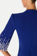 Flowering Girl Women Fulia Diamante Embellished Midi Dress - Blue