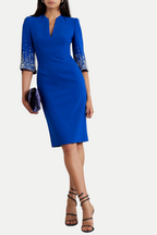 Flowering Girl Women Fulia Diamante Embellished Midi Dress - Blue