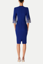 Flowering Girl Women Fulia Diamante Embellished Midi Dress - Blue