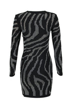 Flowering Girl Women Gamma Zebra Crystal Mini Bandage Dress