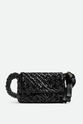 Flowering Girl Women Giana Weave Shoulder Bag - Black
