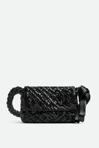 Flowering Girl Women Giana Weave Shoulder Bag - Black