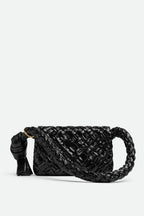 Flowering Girl Women Giana Weave Shoulder Bag - Black