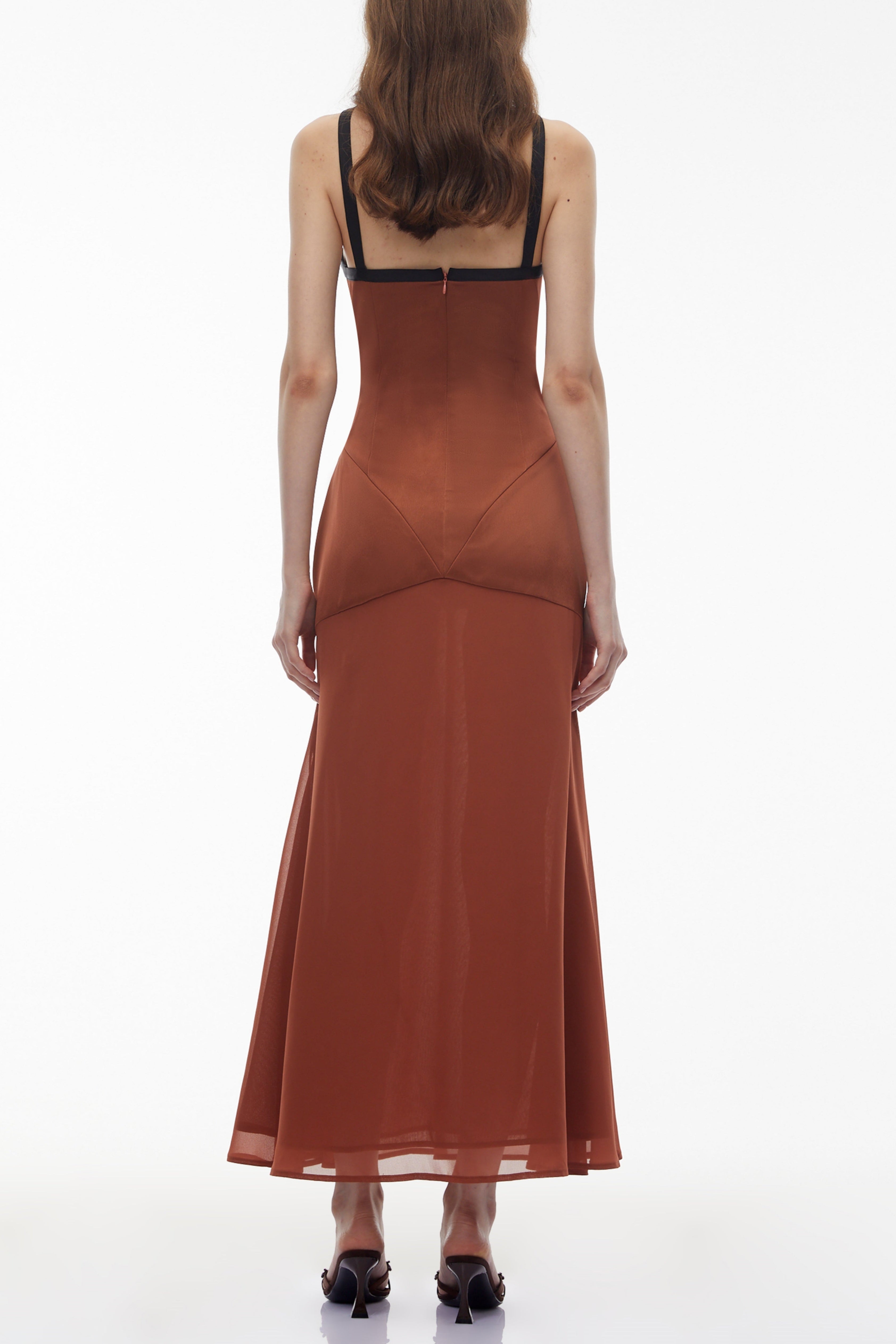 deirdre Brown Halterneck Maxi Dress with Bow