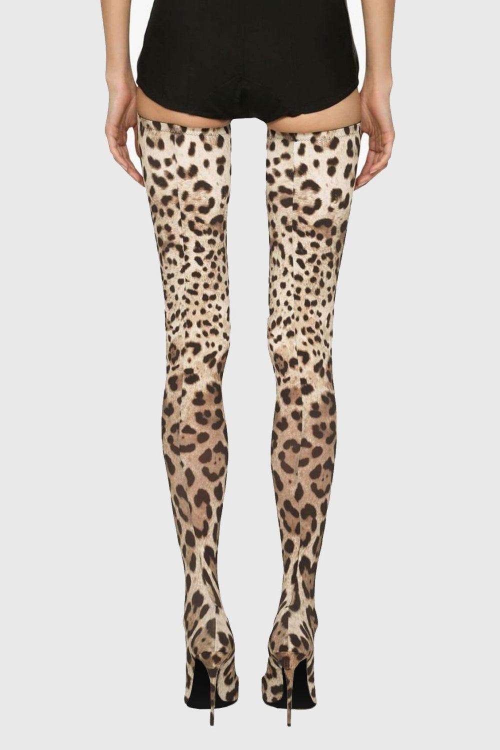 Flowering Girl Women Giselle Leopard Print Thigh-high Boots