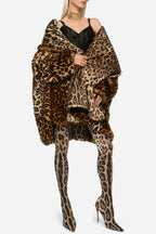 Flowering Girl Women Giselle Leopard Print Thigh-high Boots
