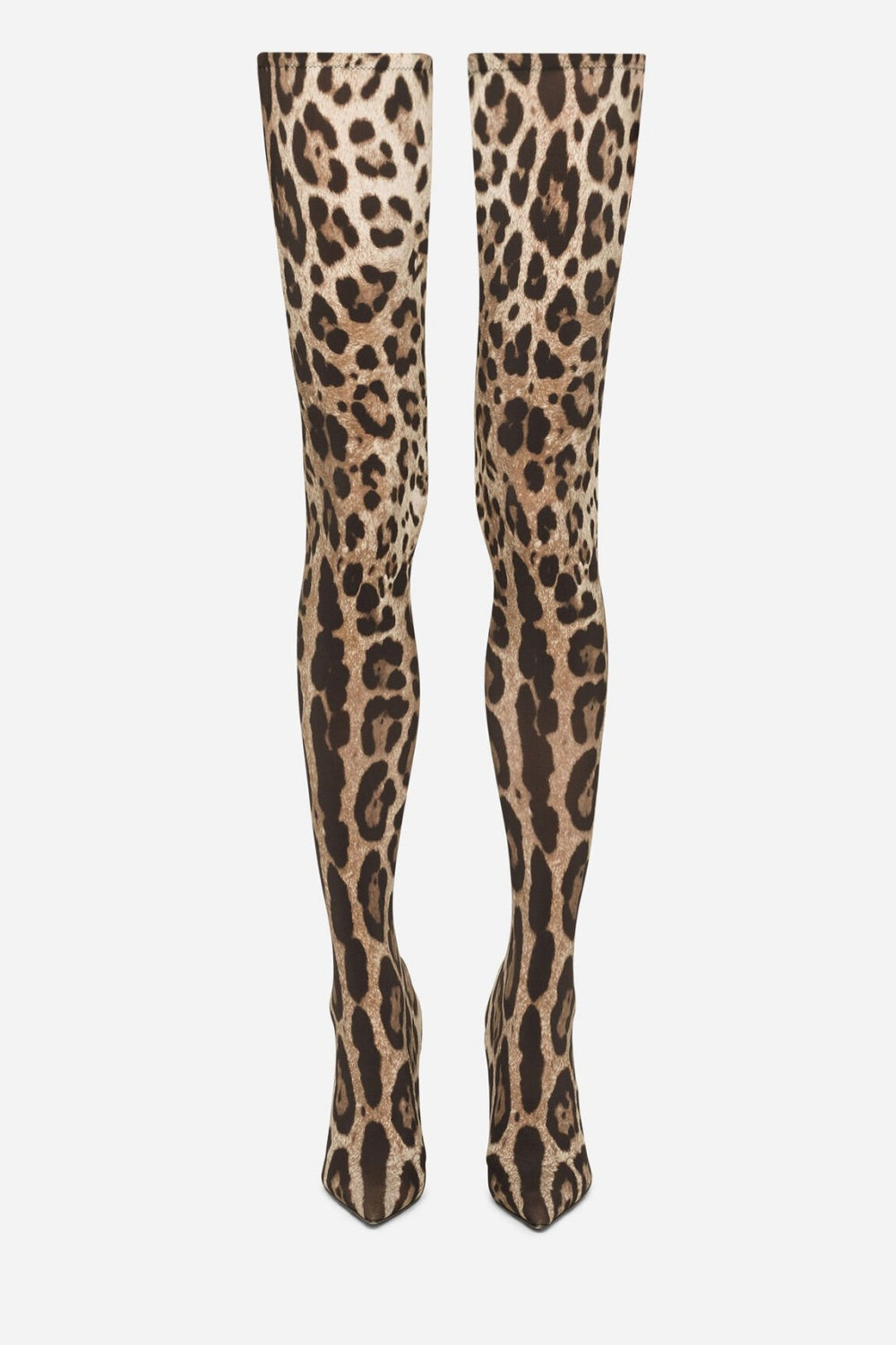 Flowering Girl Women Giselle Leopard Print Thigh-high Boots