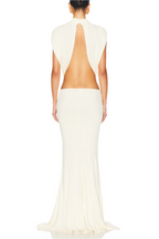 Flowering Girl Women Graillot Bow Cutout Backless Maxi Dress - White