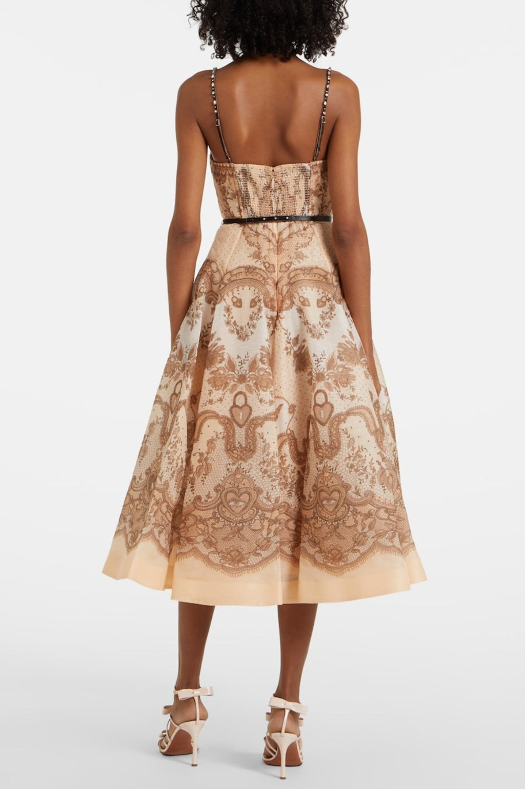 Flowering Girl Women Griyda Print Cutout Twist Midi Dress