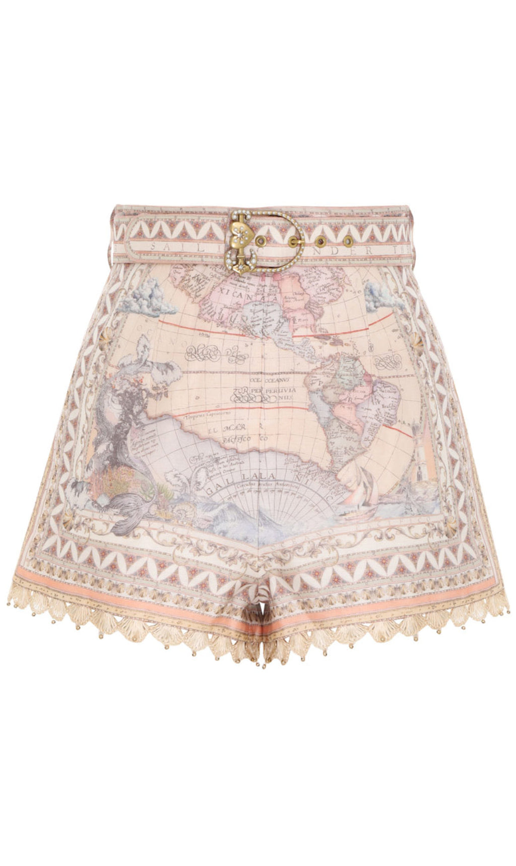 Flowering Girl Women High Tide Belted Short