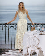 ingrid Yellow Lace Maxi Dress