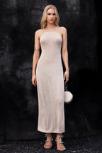 Flowering Girl Women Hailey Halter Knitted Midi Dress