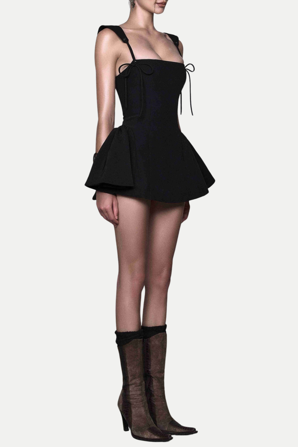 Flowering Girl Women Hazal Lace Up Spaghetti Mini Dress