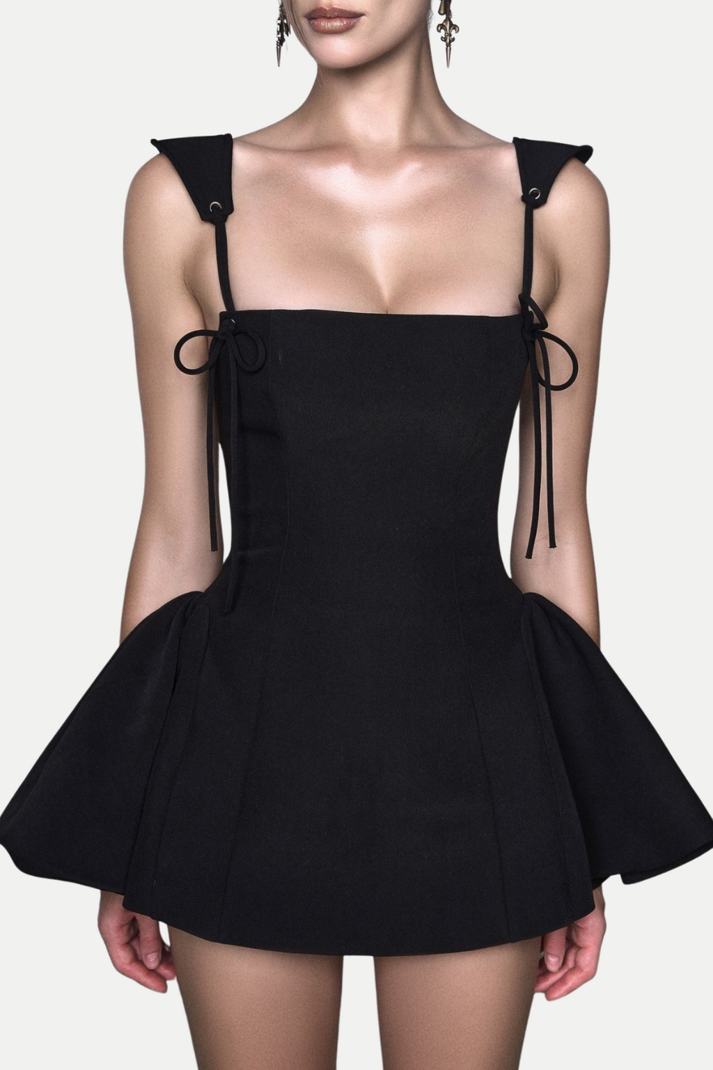 Flowering Girl Women Hazal Lace Up Spaghetti Mini Dress
