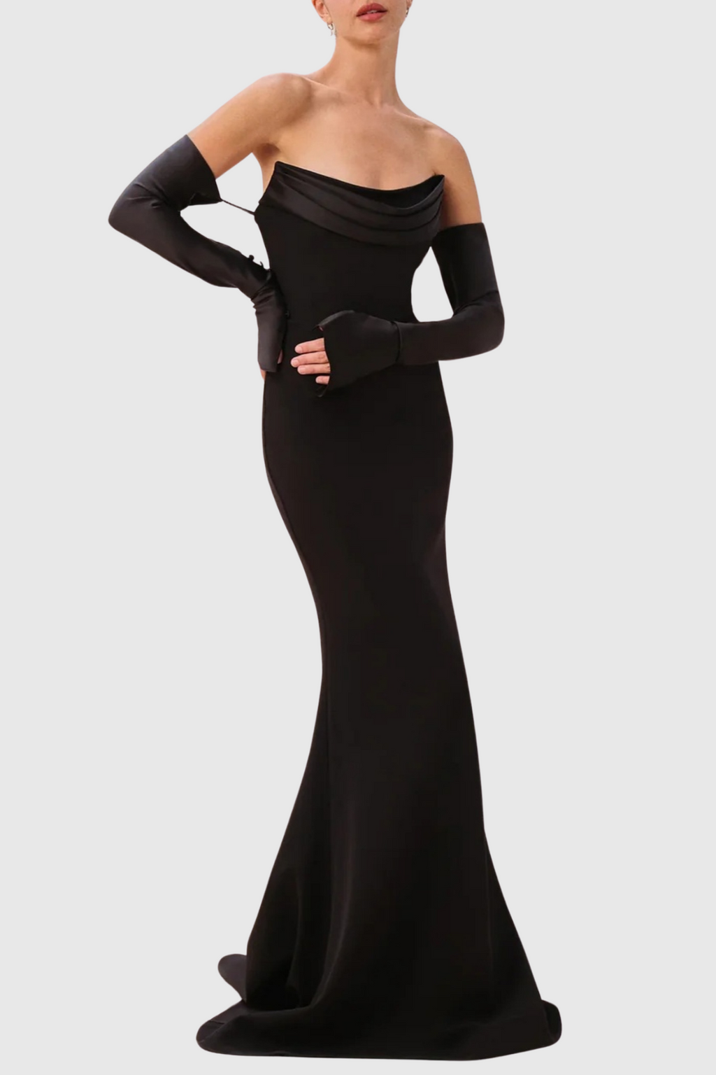 Flowering Girl Women Off Shoulder Corset Maxi Dress - Black