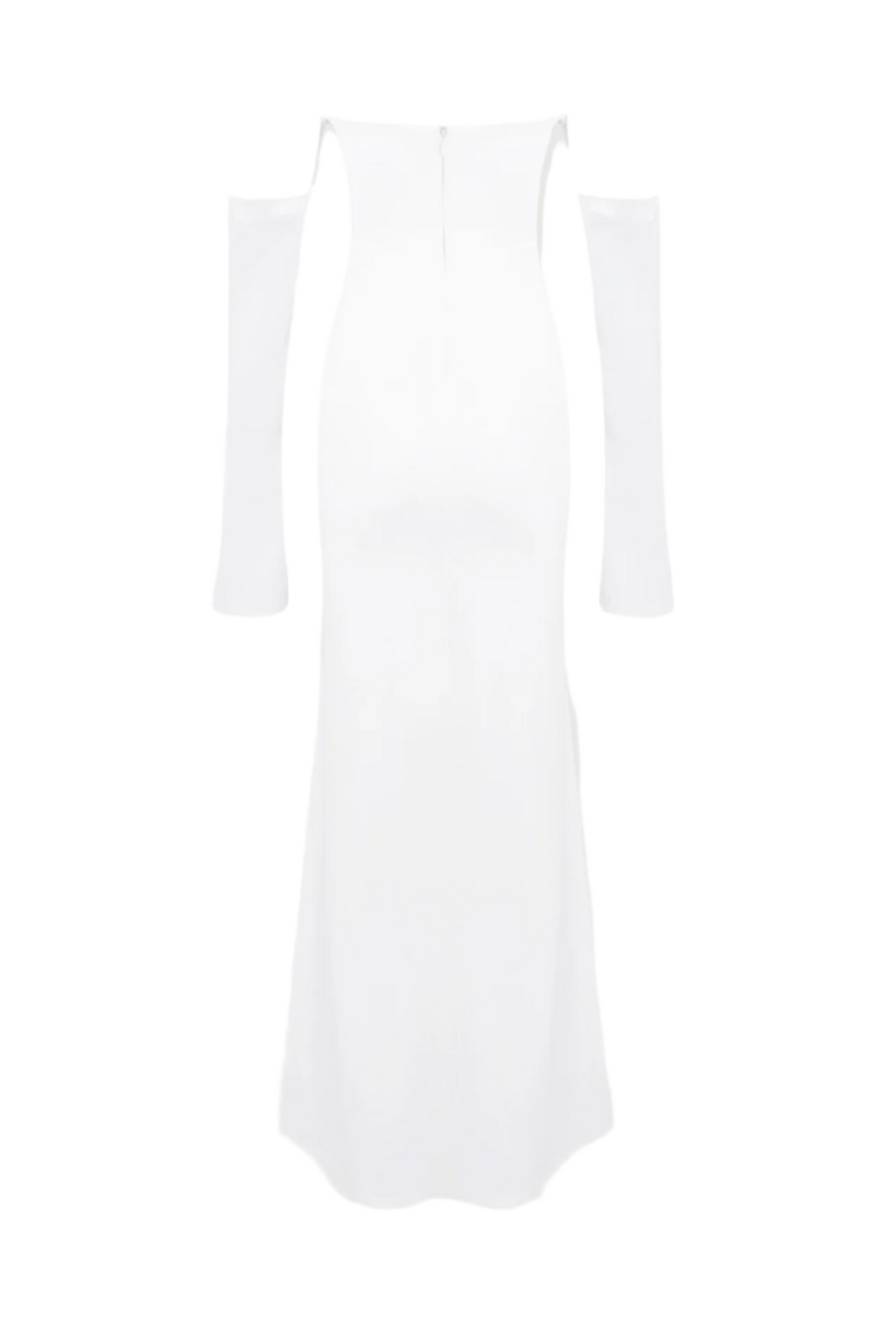 Flowering Girl Women Off Shoulder Corset Maxi Dress - White