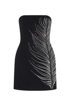 Flowering Girl Women Hlisa Strapless Feather Embellished Mini Dress
