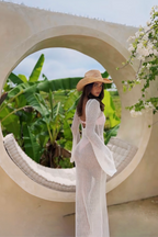 Flowering Girl Women Eyelet Knit Maxi Dress