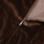 Strapless Bustier Feather Hem Midi Velvet Dress Brown