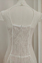 Lace Sequin A Line Midi Dress