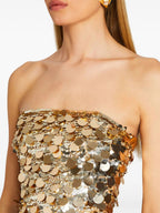 Flowering Girl Women Sequin-Embellished Strapless Mini Dress