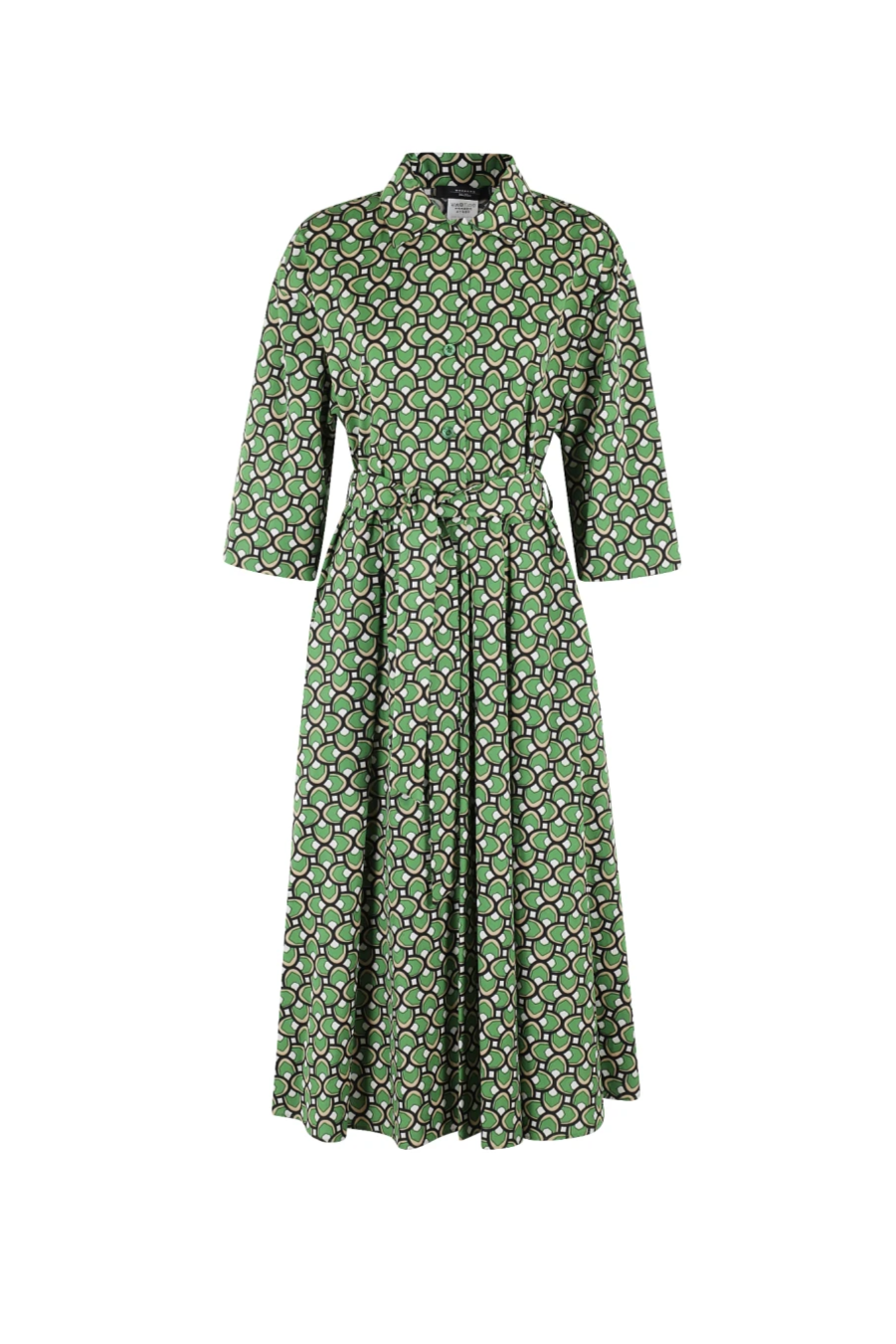 Flowering Girl Women Varenna Cotton Shirt Dress - Green