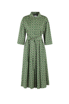 Flowering Girl Women Varenna Cotton Shirt Dress - Green