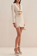 Flowering Girl Women Indira Cutout Buckle Blazer Dress